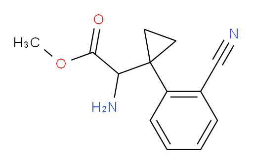 methyl 2-amino-2-[1-(2-cyanophenyl)cyclopropyl]acetate