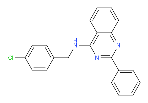 N-[(4-chlorophenyl)methyl]-2-phenylquinazolin-4-amine