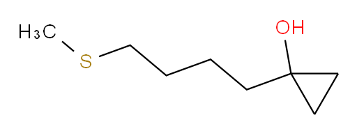 1-[4-(methylsulfanyl)butyl]cyclopropan-1-ol