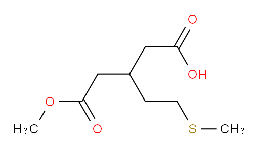 5-methoxy-3-[2-(methylsulfanyl)ethyl]-5-oxopentanoic acid