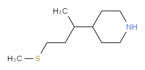 4-[4-(methylsulfanyl)butan-2-yl]piperidine