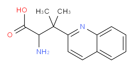 2-amino-3-methyl-3-(quinolin-2-yl)butanoic acid