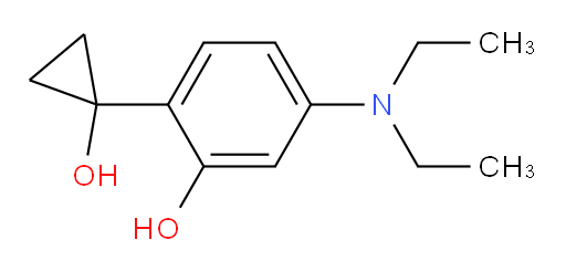 5-(diethylamino)-2-(1-hydroxycyclopropyl)phenol