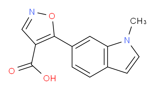 5-(1-methyl-1H-indol-6-yl)-1,2-oxazole-4-carboxylic acid