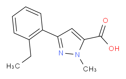 3-(2-ethylphenyl)-1-methyl-1H-pyrazole-5-carboxylic acid