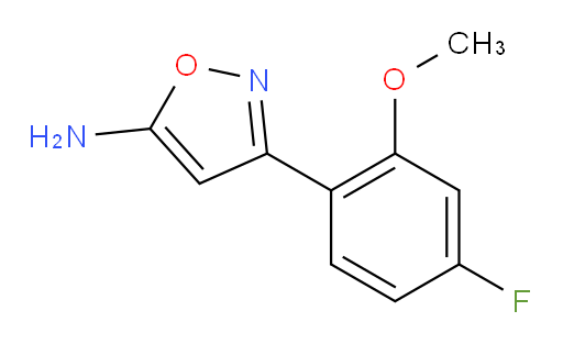 3-(4-fluoro-2-methoxyphenyl)-1,2-oxazol-5-amine