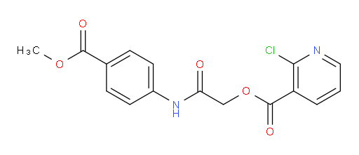 {[4-(methoxycarbonyl)phenyl]carbamoyl}methyl 2-chloropyridine-3-carboxylate
