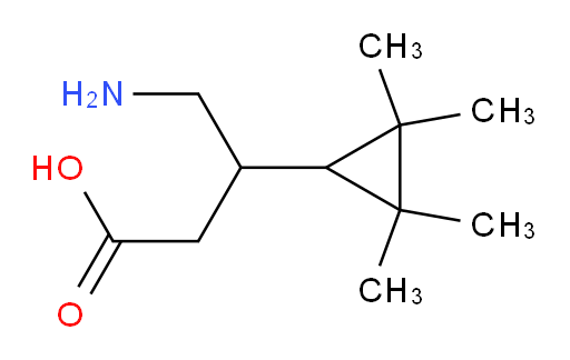 4-amino-3-(2,2,3,3-tetramethylcyclopropyl)butanoic acid