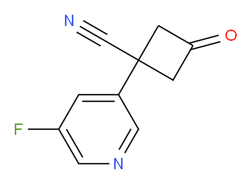 1-(5-fluoropyridin-3-yl)-3-oxocyclobutane-1-carbonitrile