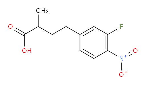 4-(3-fluoro-4-nitrophenyl)-2-methylbutanoic acid