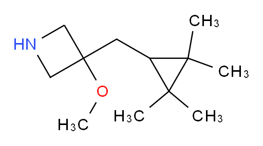 3-methoxy-3-[(2,2,3,3-tetramethylcyclopropyl)methyl]azetidine