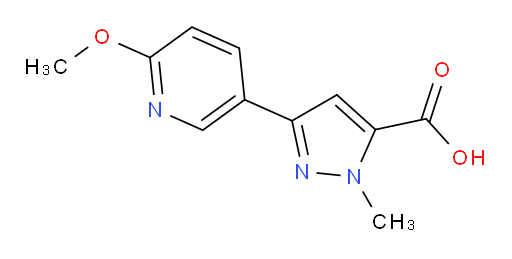 3-(6-methoxypyridin-3-yl)-1-methyl-1H-pyrazole-5-carboxylic acid