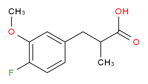 3-(4-fluoro-3-methoxyphenyl)-2-methylpropanoic acid