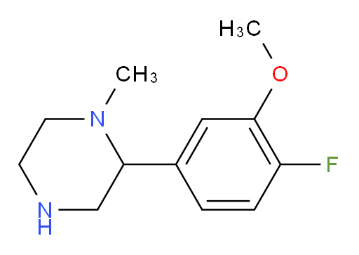 2-(4-fluoro-3-methoxyphenyl)-1-methylpiperazine