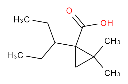 2,2-dimethyl-1-(pentan-3-yl)cyclopropane-1-carboxylic acid