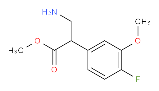 methyl 3-amino-2-(4-fluoro-3-methoxyphenyl)propanoate