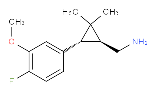 rac-[(1R,3R)-3-(4-fluoro-3-methoxyphenyl)-2,2-dimethylcyclopropyl]methanamine
