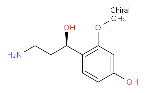 4-[(1R)-3-amino-1-hydroxypropyl]-3-methoxyphenol