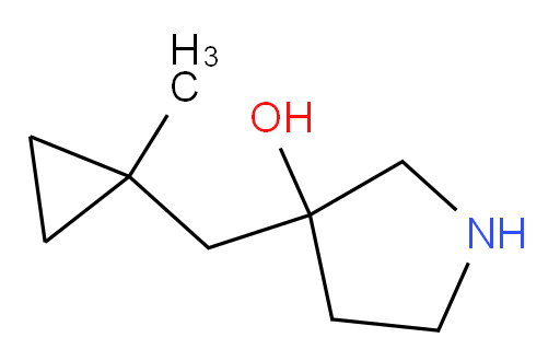 3-[(1-methylcyclopropyl)methyl]pyrrolidin-3-ol