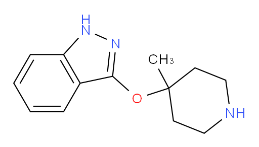 3-[(4-methylpiperidin-4-yl)oxy]-1H-indazole