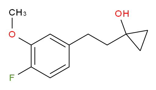 1-[2-(4-fluoro-3-methoxyphenyl)ethyl]cyclopropan-1-ol