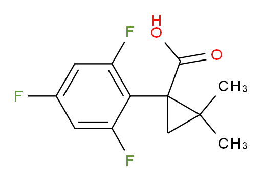 2,2-dimethyl-1-(2,4,6-trifluorophenyl)cyclopropane-1-carboxylic acid