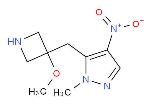 5-[(3-methoxyazetidin-3-yl)methyl]-1-methyl-4-nitro-1H-pyrazole