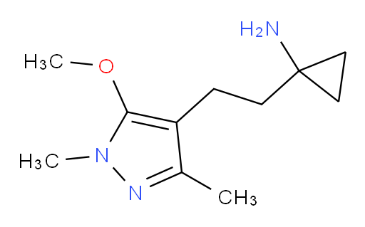 1-[2-(5-methoxy-1,3-dimethyl-1H-pyrazol-4-yl)ethyl]cyclopropan-1-amine