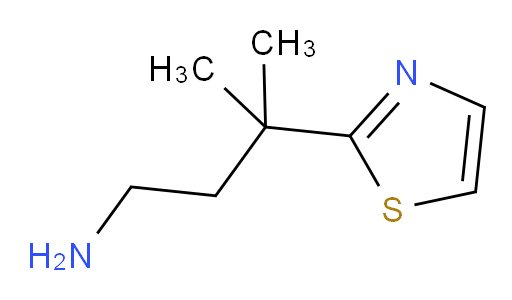 3-methyl-3-(1,3-thiazol-2-yl)butan-1-amine