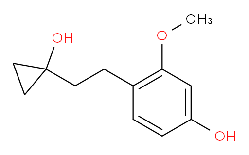 4-[2-(1-hydroxycyclopropyl)ethyl]-3-methoxyphenol