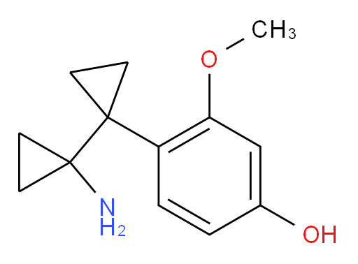 4-[1-(1-aminocyclopropyl)cyclopropyl]-3-methoxyphenol