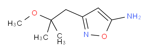 3-(2-methoxy-2-methylpropyl)-1,2-oxazol-5-amine