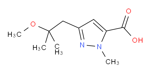 3-(2-methoxy-2-methylpropyl)-1-methyl-1H-pyrazole-5-carboxylic acid