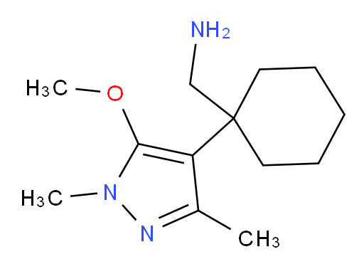 [1-(5-methoxy-1,3-dimethyl-1H-pyrazol-4-yl)cyclohexyl]methanamine