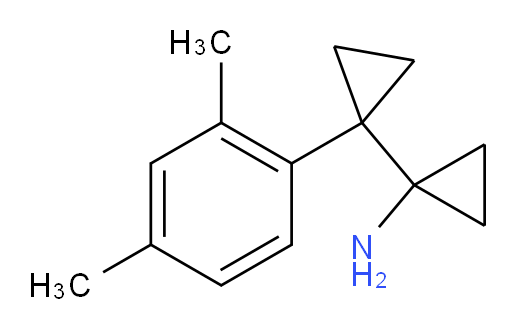 1-[1-(2,4-dimethylphenyl)cyclopropyl]cyclopropan-1-amine
