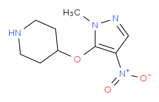 4-[(1-methyl-4-nitro-1H-pyrazol-5-yl)oxy]piperidine