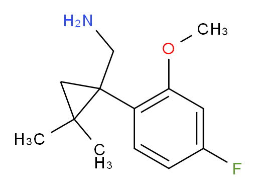 [1-(4-fluoro-2-methoxyphenyl)-2,2-dimethylcyclopropyl]methanamine