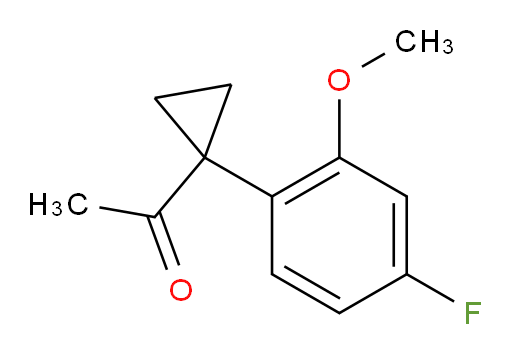 1-[1-(4-fluoro-2-methoxyphenyl)cyclopropyl]ethan-1-one