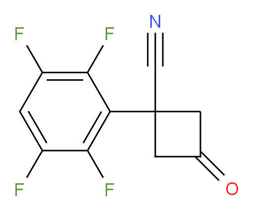 3-oxo-1-(2,3,5,6-tetrafluorophenyl)cyclobutane-1-carbonitrile