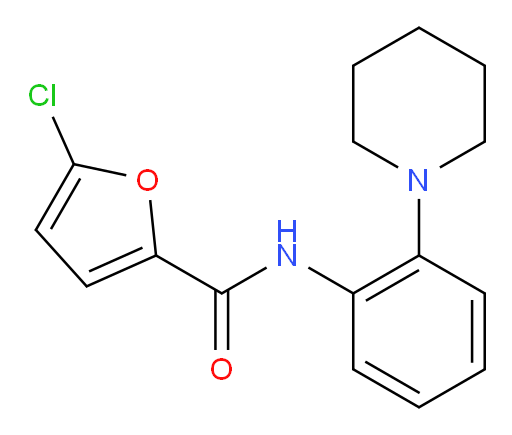 5-chloro-N-[2-(piperidin-1-yl)phenyl]furan-2-carboxamide