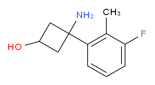 3-amino-3-(3-fluoro-2-methylphenyl)cyclobutan-1-ol