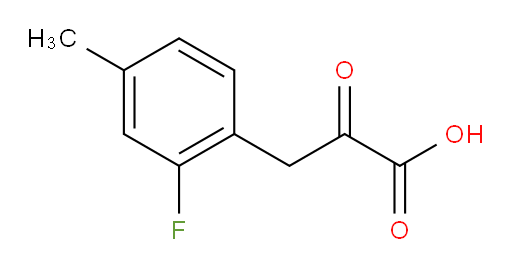3-(2-fluoro-4-methylphenyl)-2-oxopropanoic acid