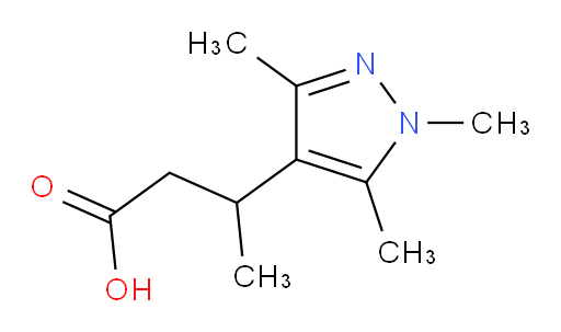 3-(trimethyl-1H-pyrazol-4-yl)butanoic acid