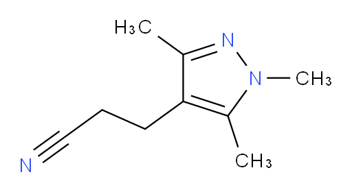 3-(trimethyl-1H-pyrazol-4-yl)propanenitrile