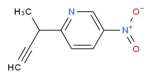 2-(but-3-yn-2-yl)-5-nitropyridine