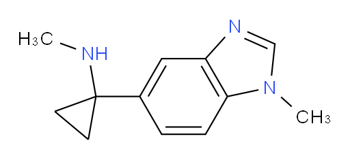 N-methyl-1-(1-methyl-1H-1,3-benzodiazol-5-yl)cyclopropan-1-amine