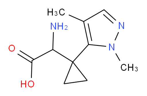 2-amino-2-[1-(1,4-dimethyl-1H-pyrazol-5-yl)cyclopropyl]acetic acid