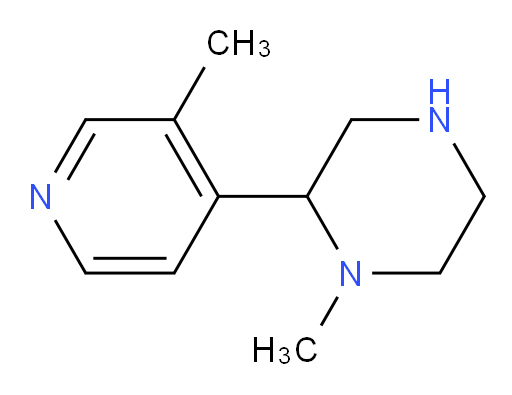 1-methyl-2-(3-methylpyridin-4-yl)piperazine