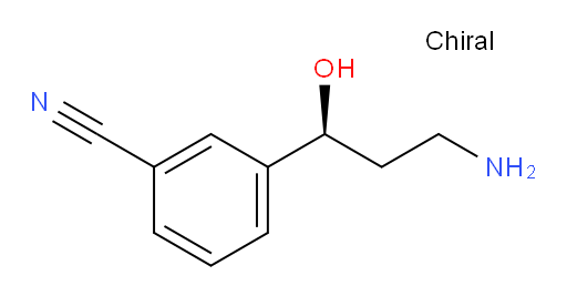 3-[(1S)-3-amino-1-hydroxypropyl]benzonitrile