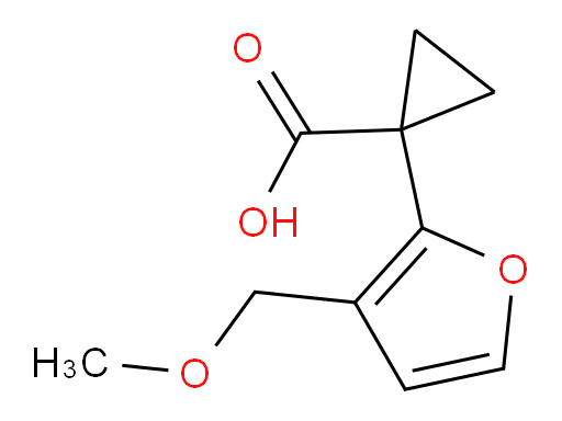 1-[3-(methoxymethyl)furan-2-yl]cyclopropane-1-carboxylic acid